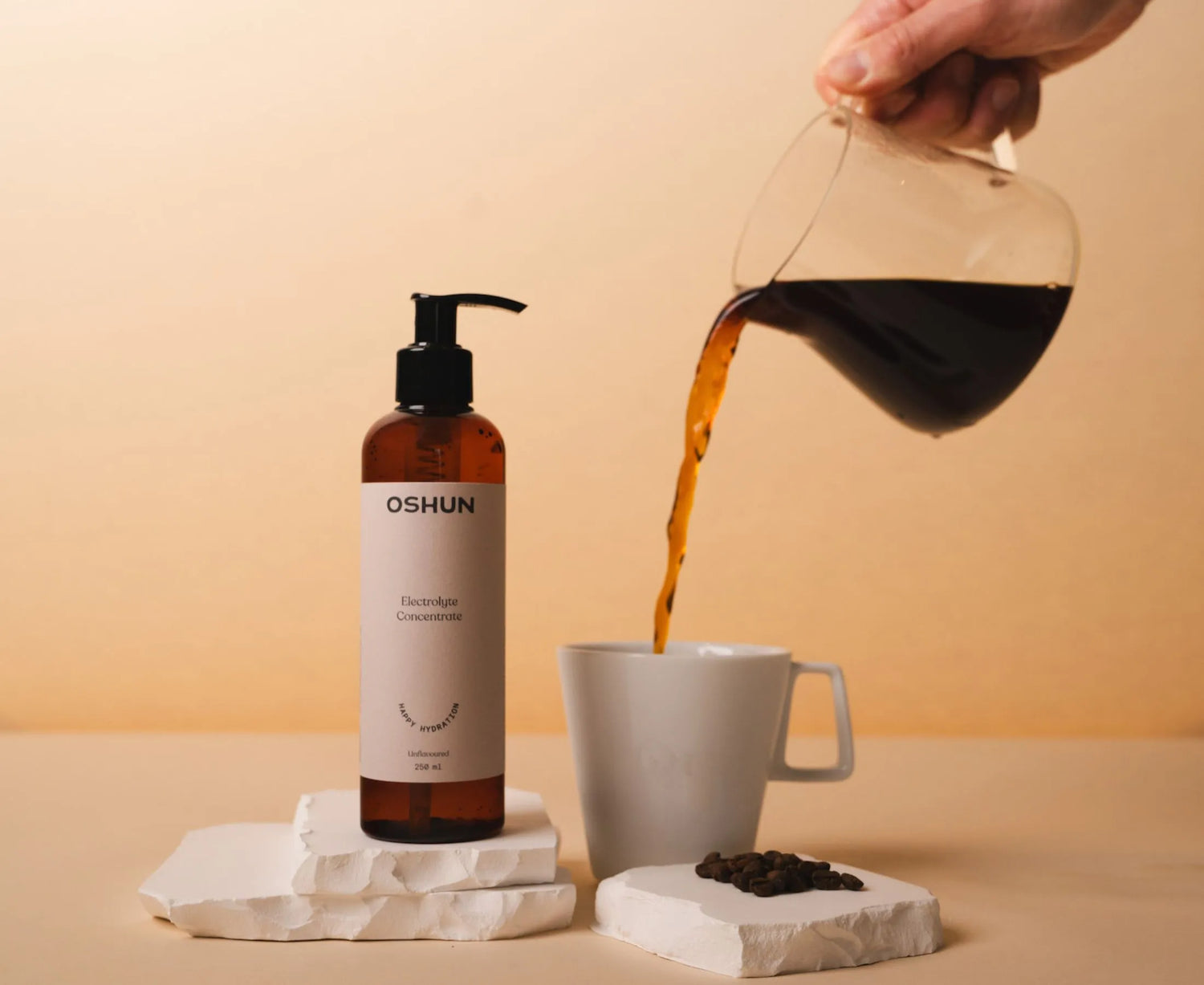 Unflavoured electrolytes add to coffee