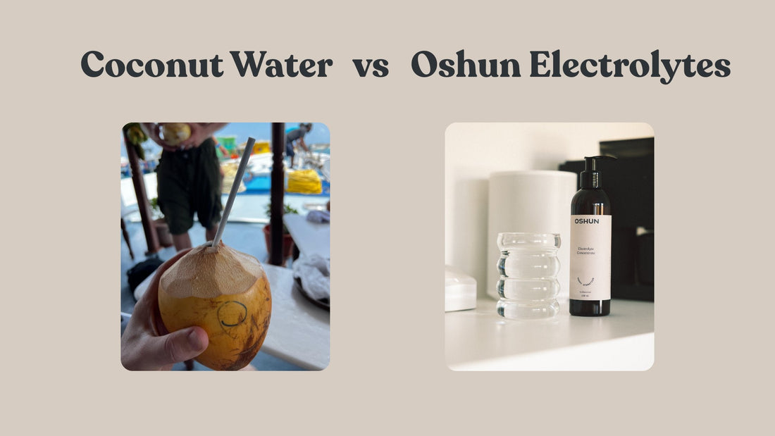 Coconut Water vs Oshun Electrolytes